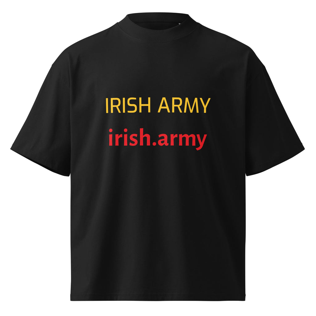 Irish Army - Unisex Organic Oversized High Neck T-shirt
