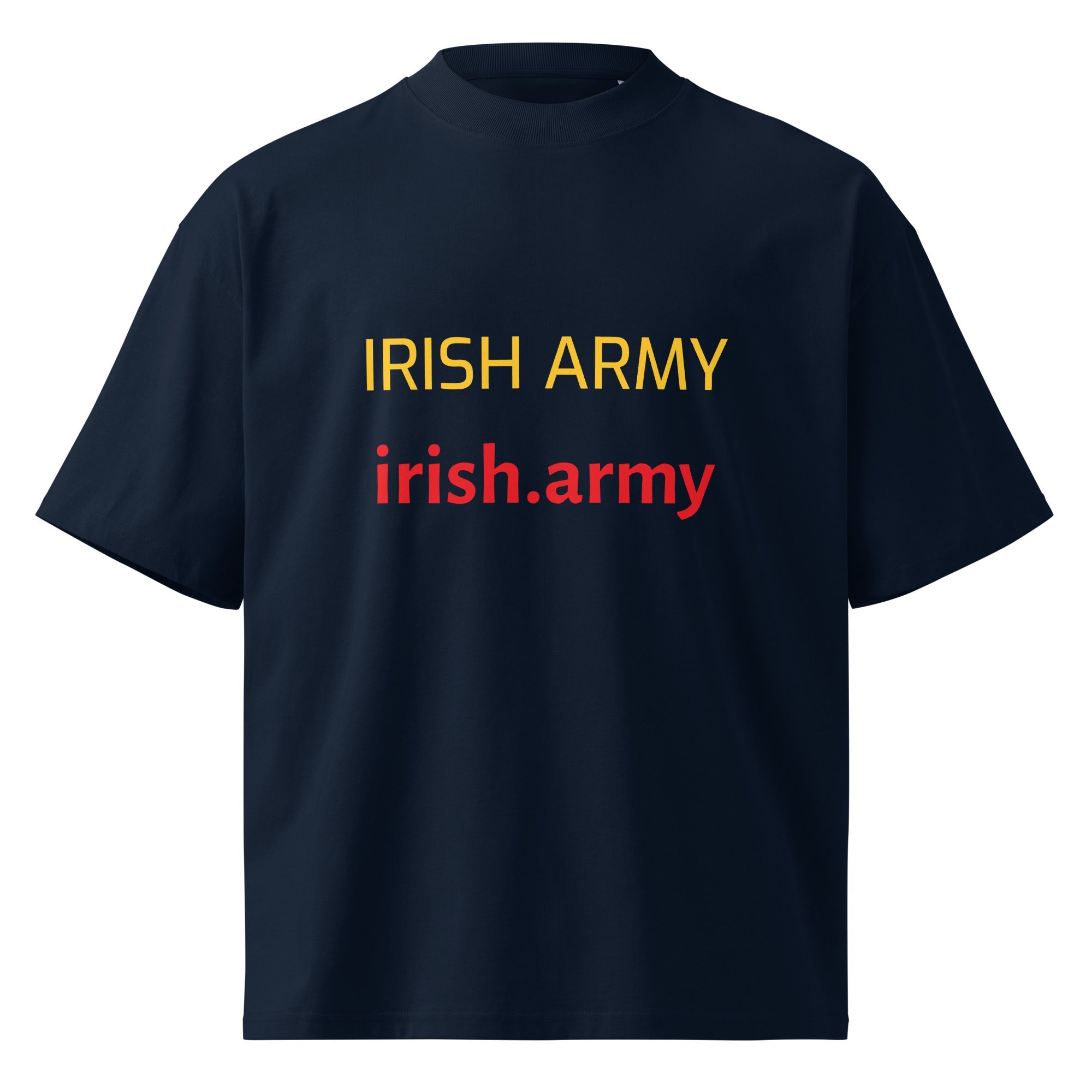 Irish Army - Unisex Organic Oversized High Neck T-shirt