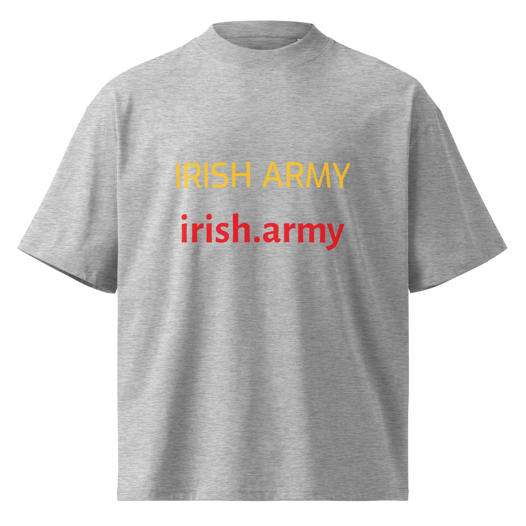 Irish Army - Unisex Organic Oversized High Neck T-shirt
