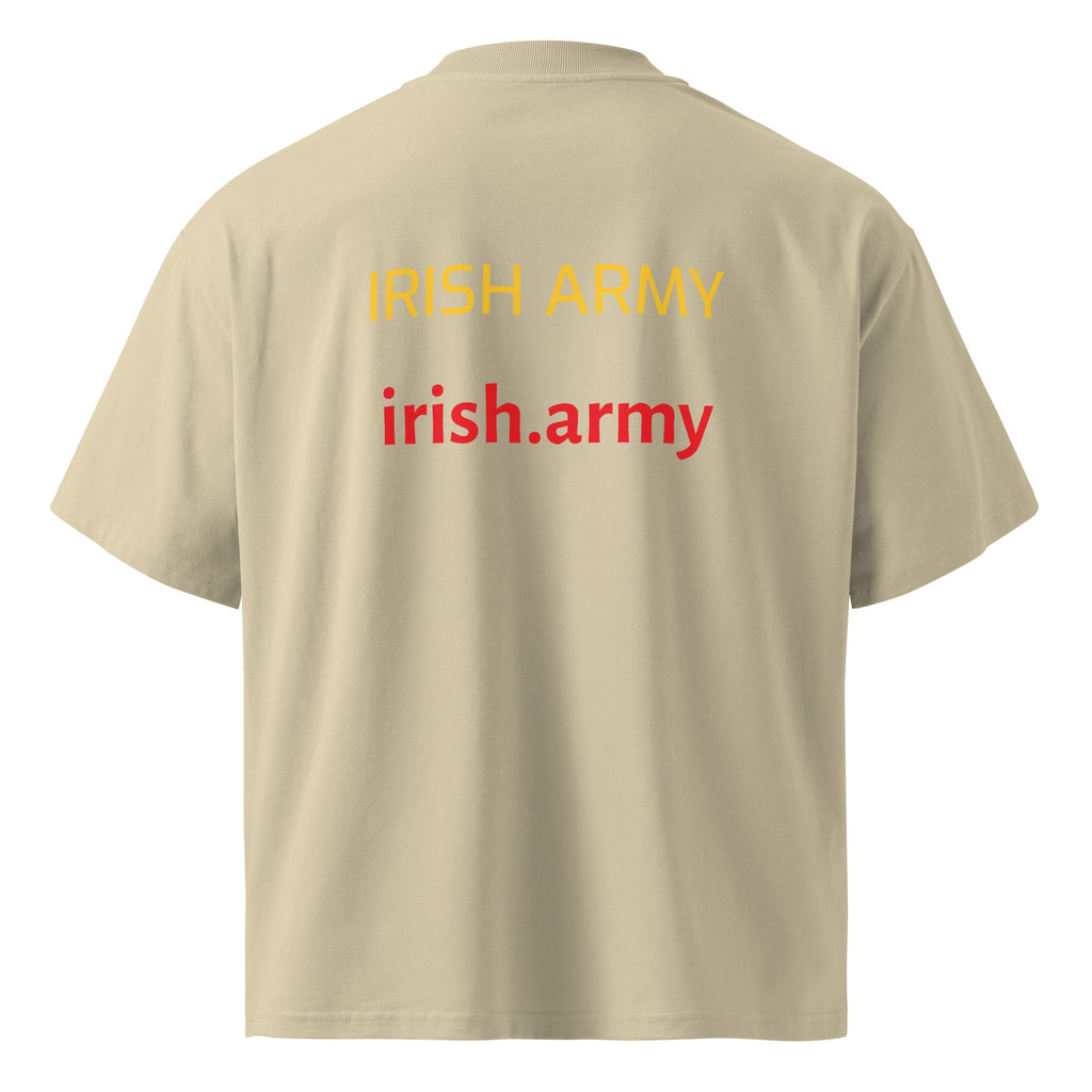 Irish Army - Unisex Organic Oversized High Neck T-shirt