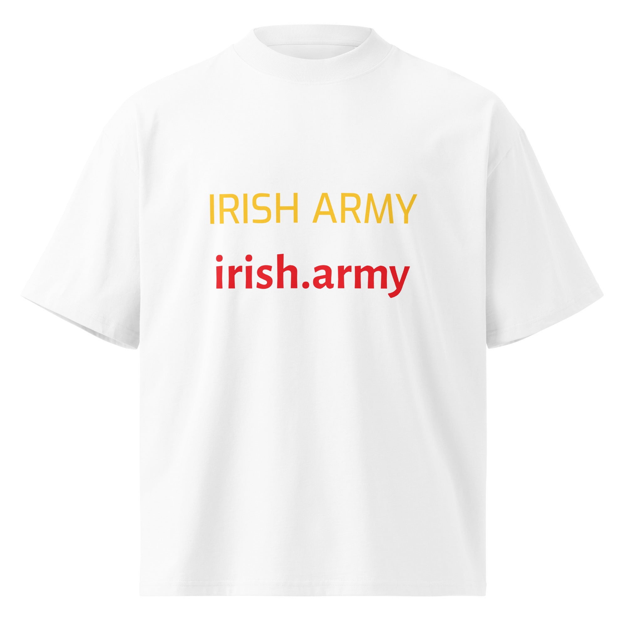 Irish Army - Unisex Organic Oversized High Neck T-shirt
