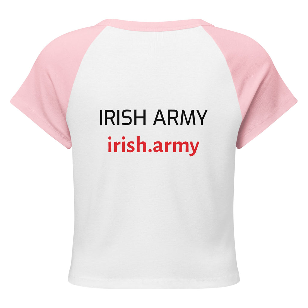 Irish Army - Women’s Micro Rib Raglan Baby Tee