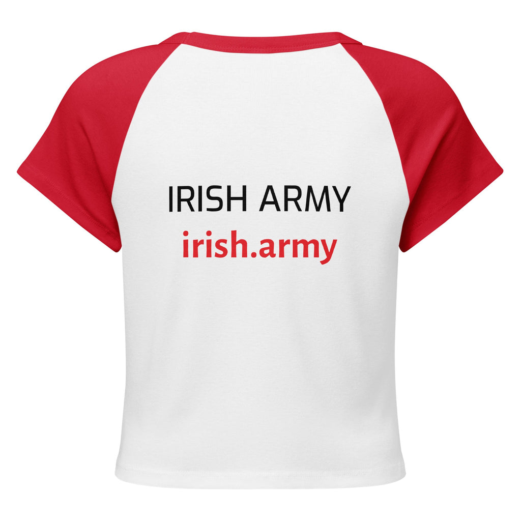 Irish Army - Women’s Micro Rib Raglan Baby Tee